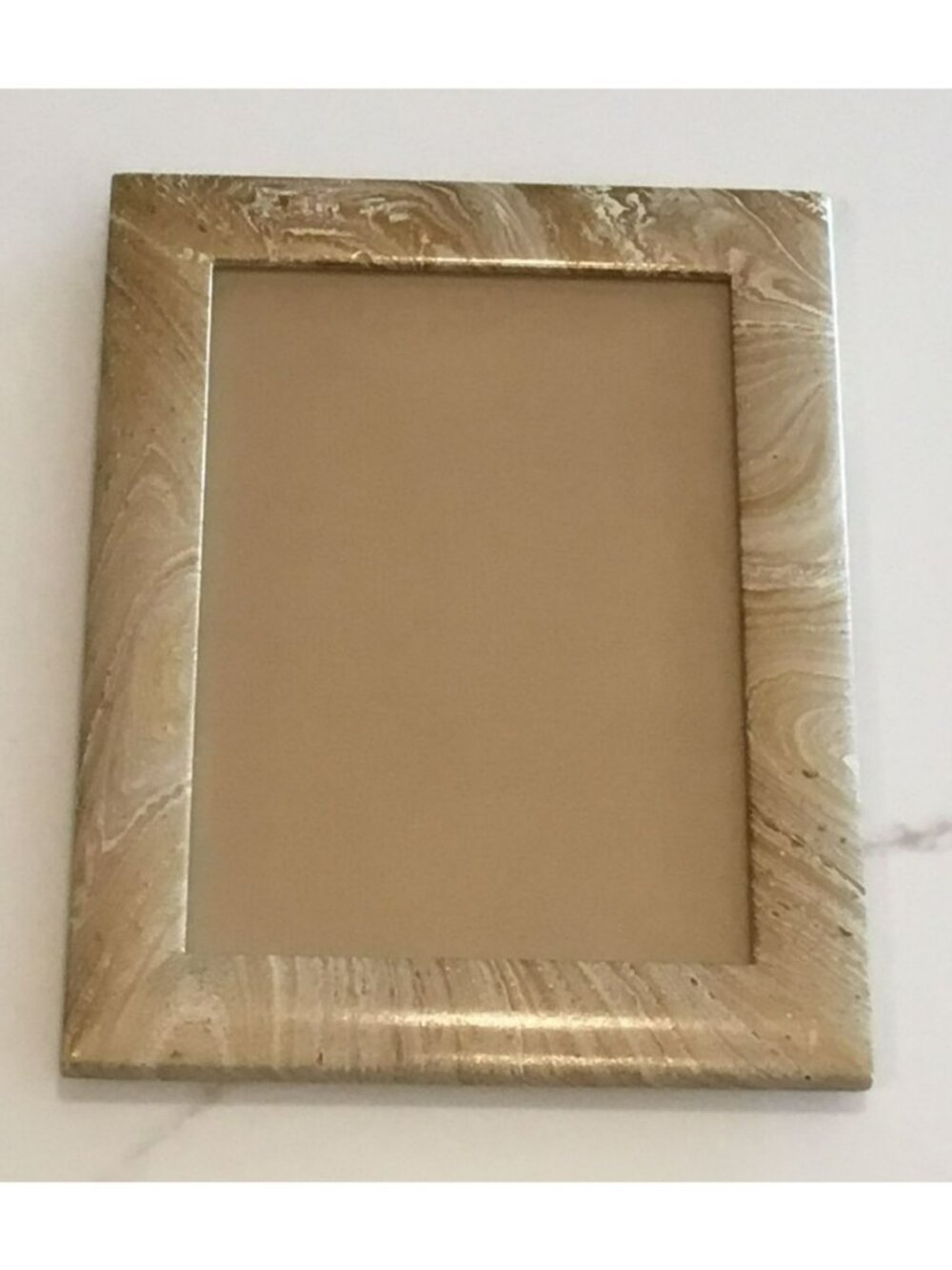 Neiman Marcus Picture frame in Faux marble print